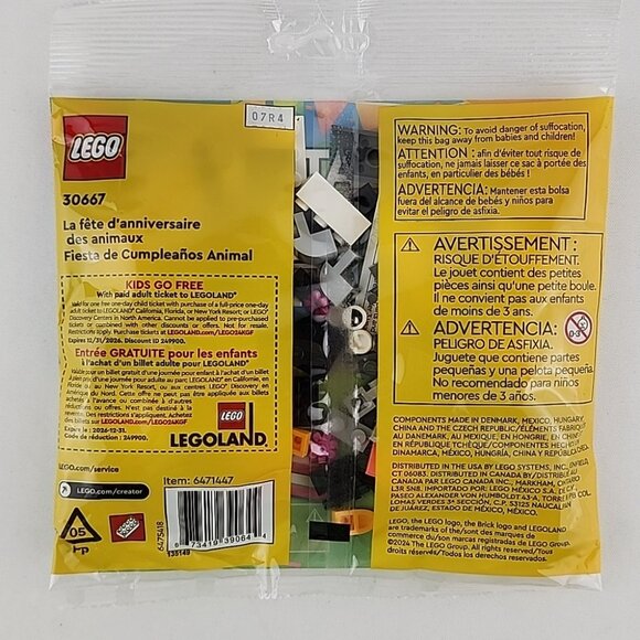 LEGO 2 Sets Creators 6+ Yrs Dog 30666 Penguin Elephant 30667 - Picture 5 of 13